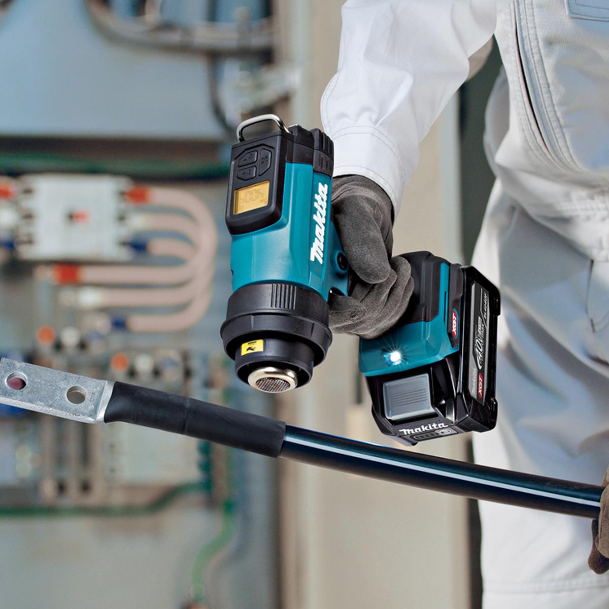 Makita HG001GZ02 40V Max XGT Heat Gun with 1 x 4.0Ah Battery Charger & Case
