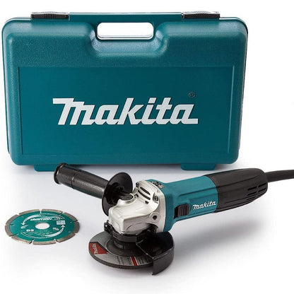 Makita GA4530RKD/1 115mm/4.5" Angle Grinder With Case & Diamond Blade 110V