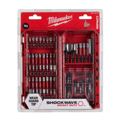 Milwaukee Shockwave Impact Duty Bit Set 75 Pieces 4932492008