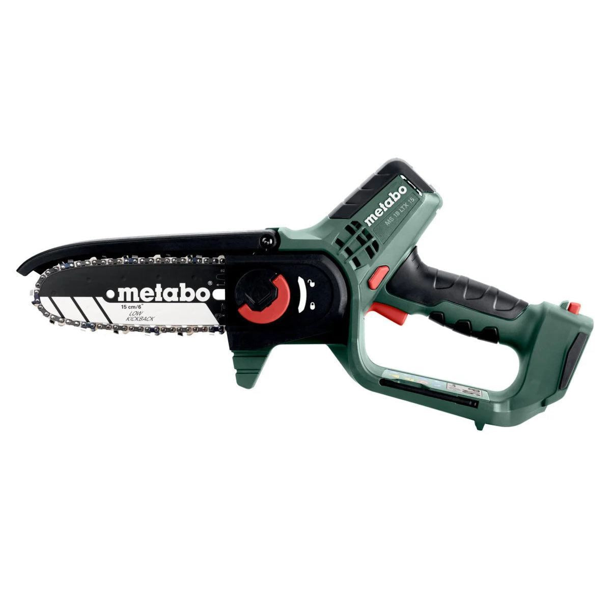 Metabo MS 18 LTX 15 18V 150mm Pruning Saw with 1 x 4.0Ah Battery Charger & Metabox