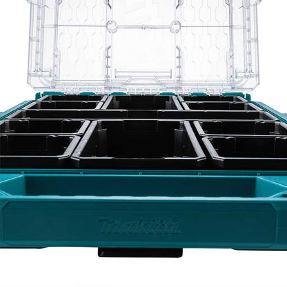 Makita MAKTRAK 3 Piece Tool Organiser Set Stackable Compact & Medium Storage Case