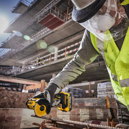 Dewalt DCS438NT 18V XR Brushless 76mm Cut Off Saw with 1 x 5.0Ah Battery Charger & Case