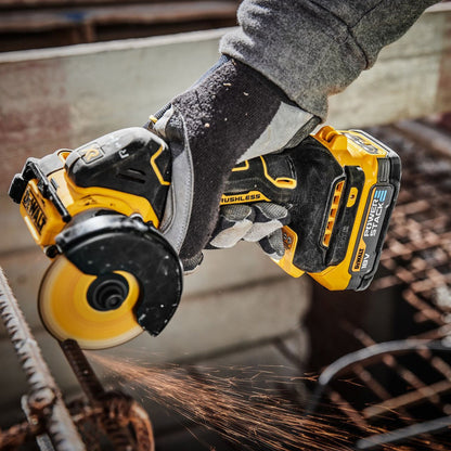 Dewalt DCS438NT 18V XR Brushless 76mm Cut Off Saw with 1 x 6.0Ah Battery Charger & Case