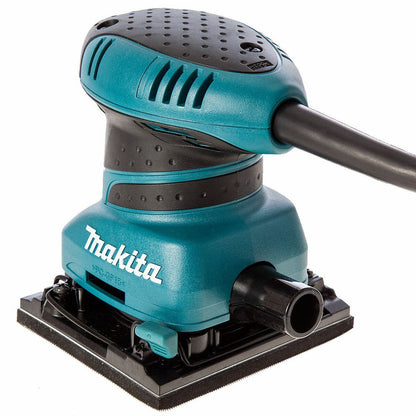 Makita BO4555/2 Hook & Loop Clamp Finishing Palm Sander 240V With Dust Bag