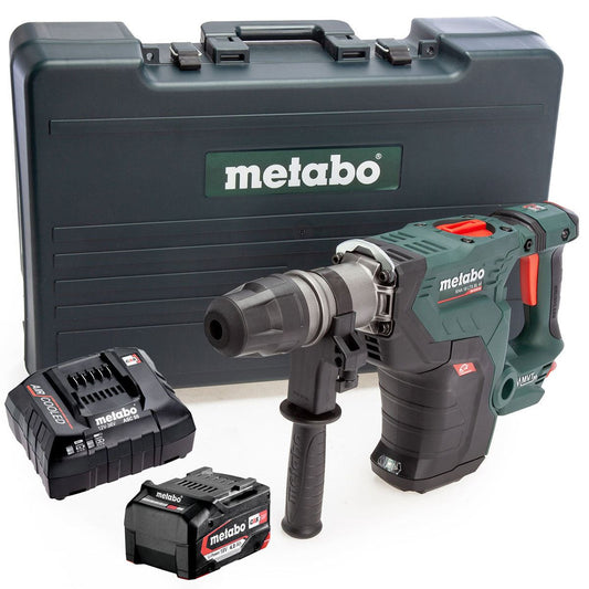 Metabo KHA 18 LTX BL 40 18V Brushless SDS-Max Combination Hammer Drill with 1 x 4.0Ah Battery Charger & Case