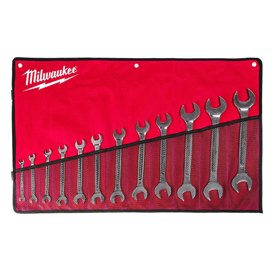 Milwaukee 12 Piece Double Open End Spanner Set 4932492714