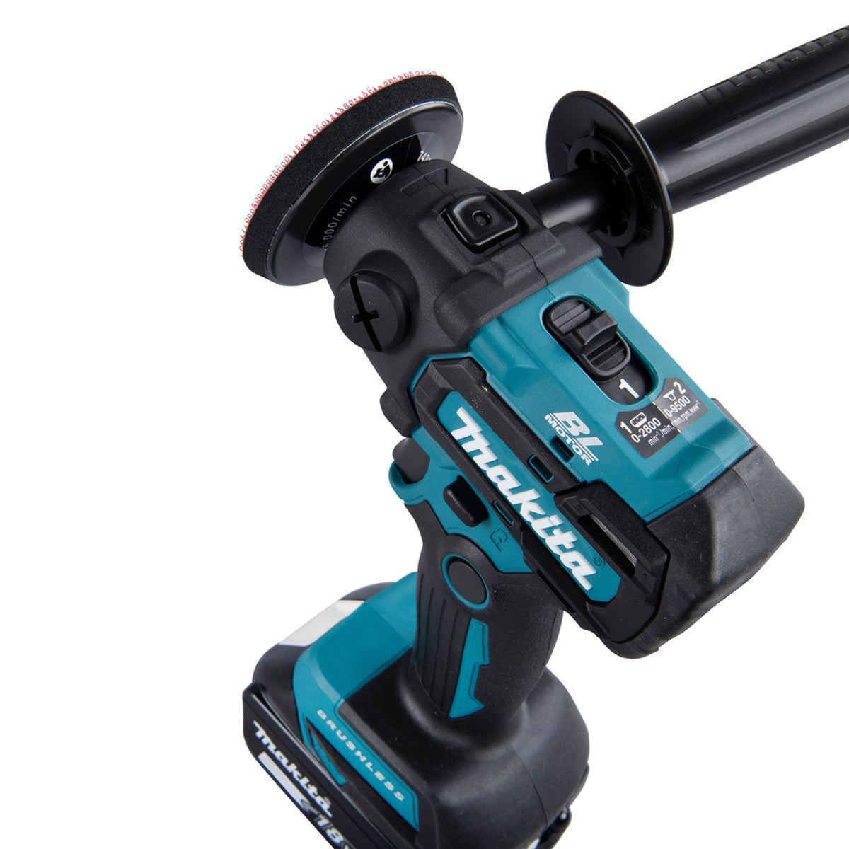 Makita DPV300Z 18V LXT Brushless Sander / Polisher with 1 x 6.0Ah Battery & Charger