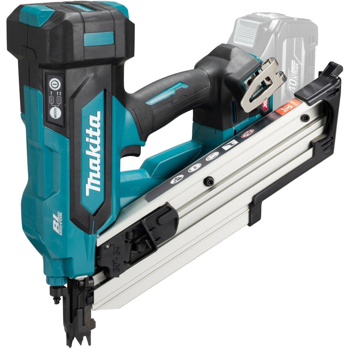 Makita BN001GZ 40V Max XGT Brushless Framing Nailer with 1 x 2.5Ah Battery & Charger