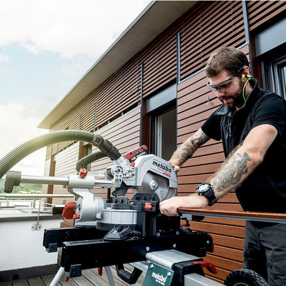 Metabo KGS 18 LTX BL 216 18V 216mm Brushless Mitre Saw with 1 x 8.0Ah Battery & Charger