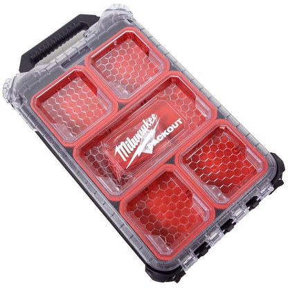Milwaukee Packout Deep Organiser With Compact Organiser & Slim Case