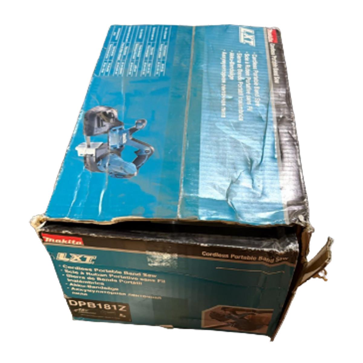 Makita DPB181Z 18V Portable Bandsaw Body Only Item Condition Damaged Box