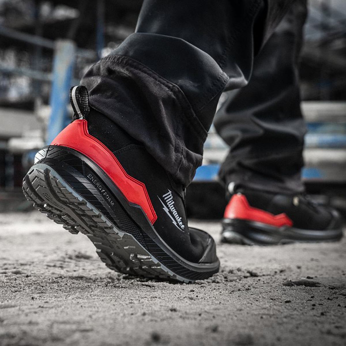 Milwaukee Flextred S3S Safety Trainers Black Size 9 - 4932493721