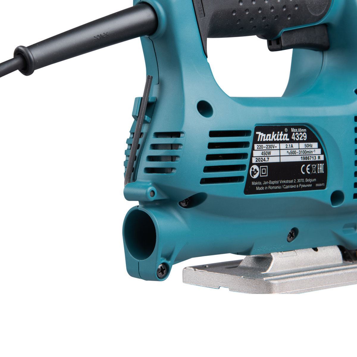 Makita 4329/1 Efficient and Light Basic Jigsaw 110V/450W