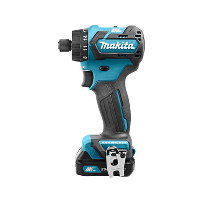 Makita DF032DSAJ 12V max CXT Drill Driver With 2 x 2.0Ah Batteries, Charger & Case