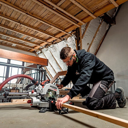 Metabo KGS 18 LTX BL 216 18V 216mm Brushless Mitre Saw with 1 x 8.0Ah Battery & Charger