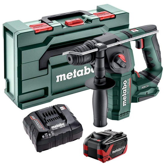 Metabo BH 18 LTX BL 16 18V Brushless SDS+ Rotary Hammer with 1 x 8.0Ah Battery Charger & Metabox