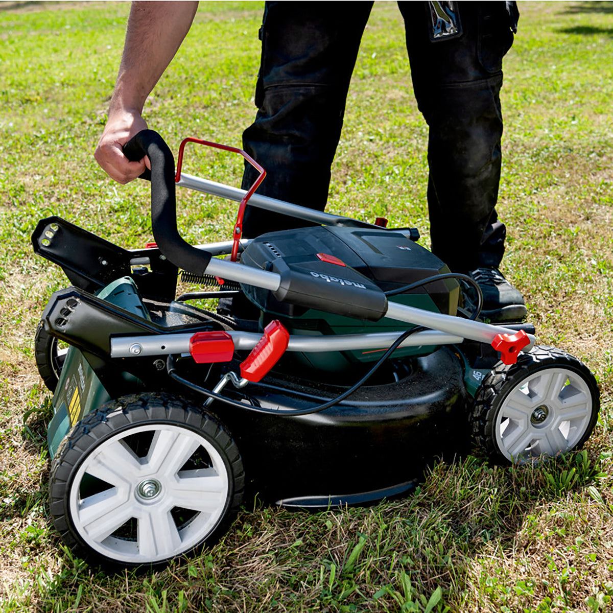 Metabo RM 36-18 LTX BL 46 36V Brushless 46cm Lawn Mower with 2 x 2.0Ah Battery & Charger