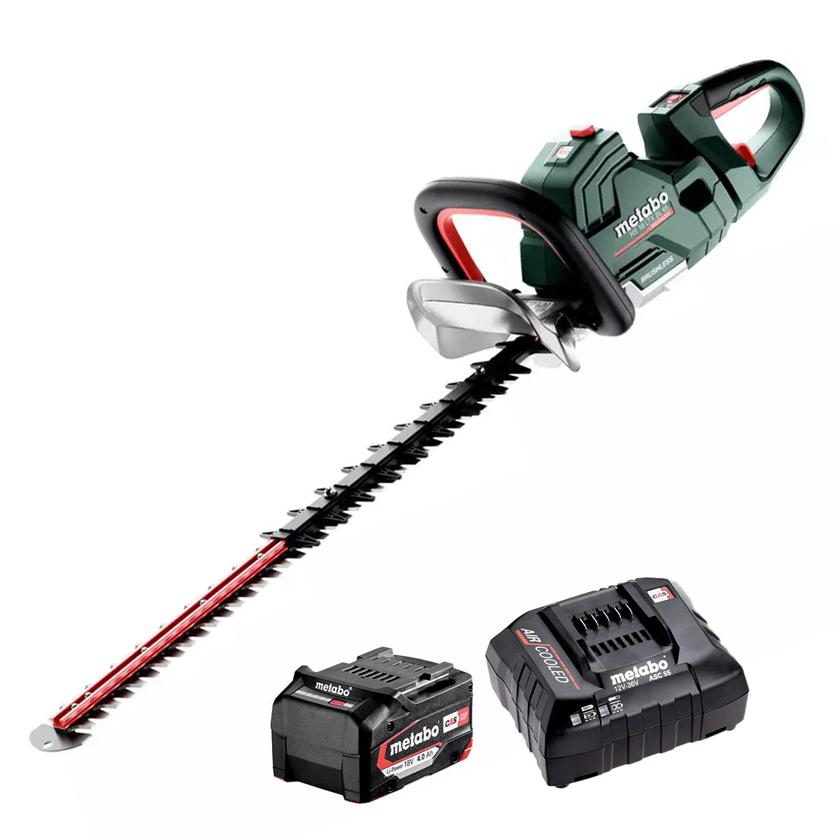 Metabo HS 18 LTX BL 65 18V Brushless 65cm Hedge Trimmer with 1 x 4.0Ah Battery & Charger