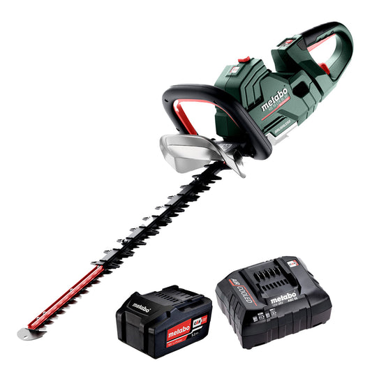 Metabo HS 18 LTX BL 55 18V Brushless 55cm Hedge Trimmer with 1 x 5.2Ah Battery & Charger