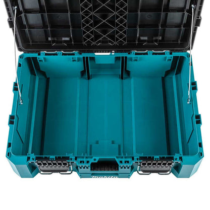 Makita MAKTRAK 4 Piece Tool Storage Set Modular Rolling Chest, Large & Medium Box, Deep Organiser