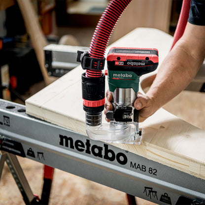 Metabo FMV 18 LTX BL 8 18V Brushless 1/4" Trim Router with 1 x 4.0Ah Battery Charger & Metabox