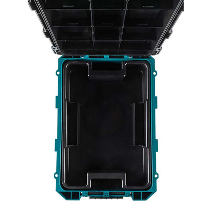 Makita MAKTRAK 2 Piece Modular Tool Storage Set Rolling Chest & Extra Large Tool Box
