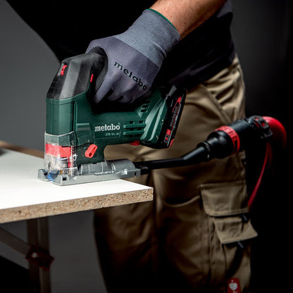 Metabo STB 18 L 90 18V Bow Handle Jigsaw with 1 x 4.0Ah Battery Charger & Metabox