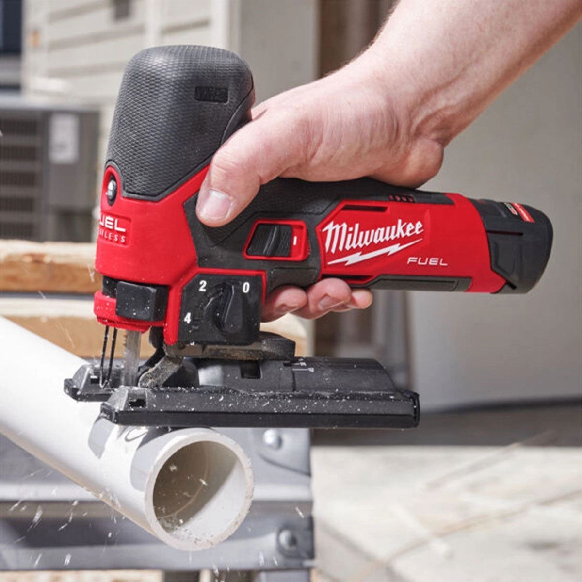 Milwaukee M12FJS-422X 12V FUEL Brushless Jigsaw with 4.0Ah/2.0Ah Batteries Charger & Case 4933493349