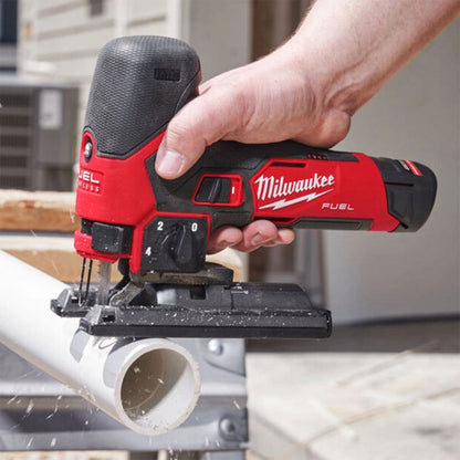 Milwaukee M12FJS-422X 12V FUEL Brushless Jigsaw with 4.0Ah/2.0Ah Batteries Charger & Case 4933493349