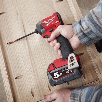 Milwaukee M18FPP2A3-502B M18 Fuel 18V Brushless Twin Kit with 2 x 5.0Ah Battery, Charger & Bag