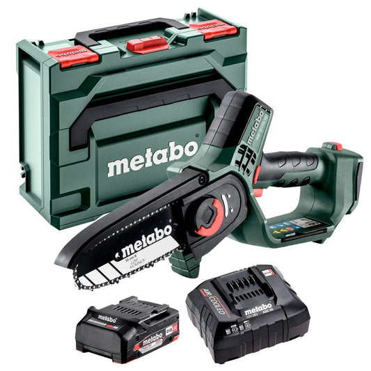 Metabo MS 18 LTX 15 18V 150mm Pruning Saw with 1 x 2.0Ah Battery Charger & Metabox