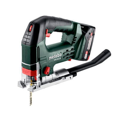 Metabo STB 18 L 90 18V Bow Handle Jigsaw with 1 x 4.0Ah Battery Charger & Metabox
