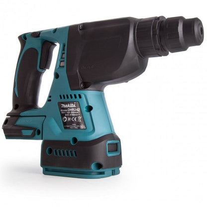 Makita DHR242Z 18V SDS+ Brushless Rotary Hammer Drill with 6 Piece Drill Bit Set