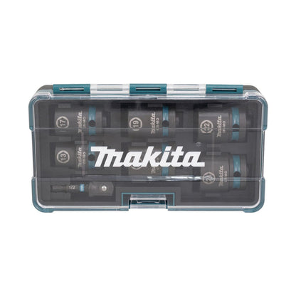 Makita E-16592 1/2" Square Drive Black Impact Socket Set Of 7 Piece
