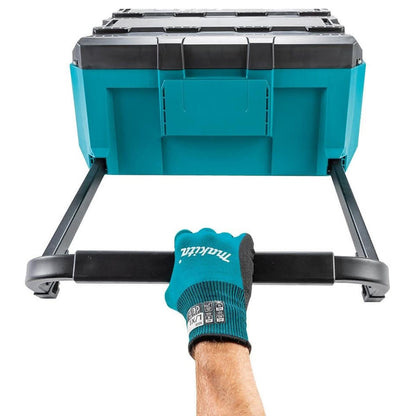 Makita MAKTRAK 4 Piece Tool Storage Set Modular Rolling Chest, Large & Medium Box, Deep Organiser