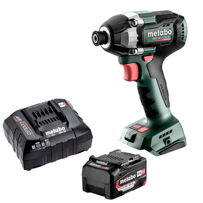 Metabo SSD 18 LT 200 BL 18V Brushless 1/4" Impact Driver with 1 x 4.0Ah Battery & Charger