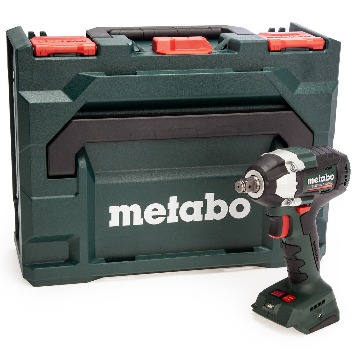 Metabo SSW 18 LT 300 BL 18V Brushless 1/2" Impact Wrench with 1 x 4.0Ah Battery Charger & Metabox