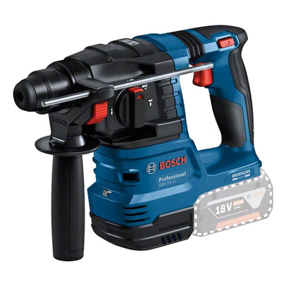 Bosch GBH 18V-22 18V Brushless SDS-Plus Rotary Hammer Drill with 1 x 4.0Ah Battery, Charger & GDE 18V-12 Dust Extractor Attachment