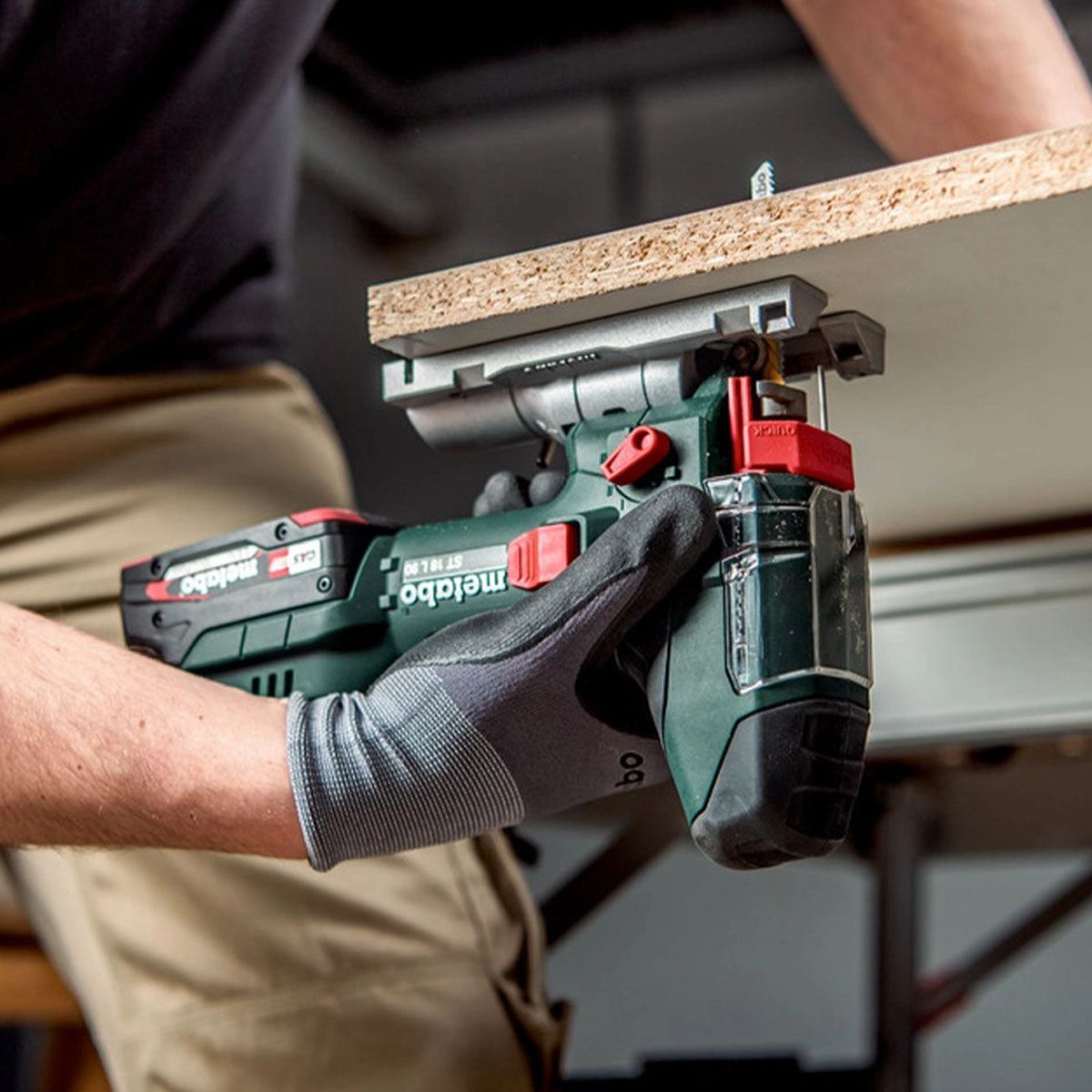 Metabo ST 18 L 90 18V Body Grip Jigsaw with 1 x 5.5Ah Battery & Charger