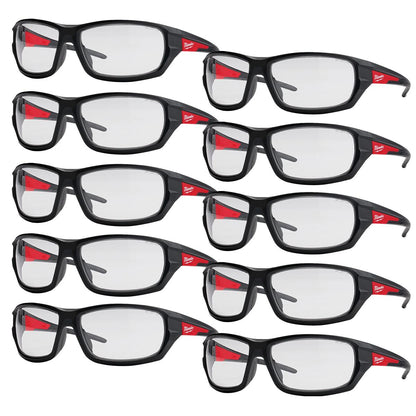 Milwaukee Performance Safety Glasses Clear 4932471883 Pack of 10