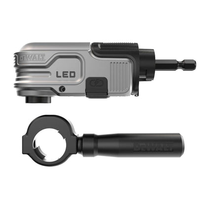 Dewalt DTLRA-QZ 1/4" Hex Impact Right Angle Attachment with LED Light