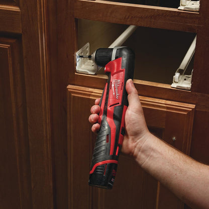 Milwaukee C12RAD-0 12V Sub Compact Right Angle Drill Body with 1 x 5.0Ah Battery & Charger
