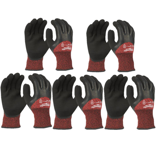 Milwaukee 4932471347 Winter Cut C Gloves Size 8/M Pack of 5