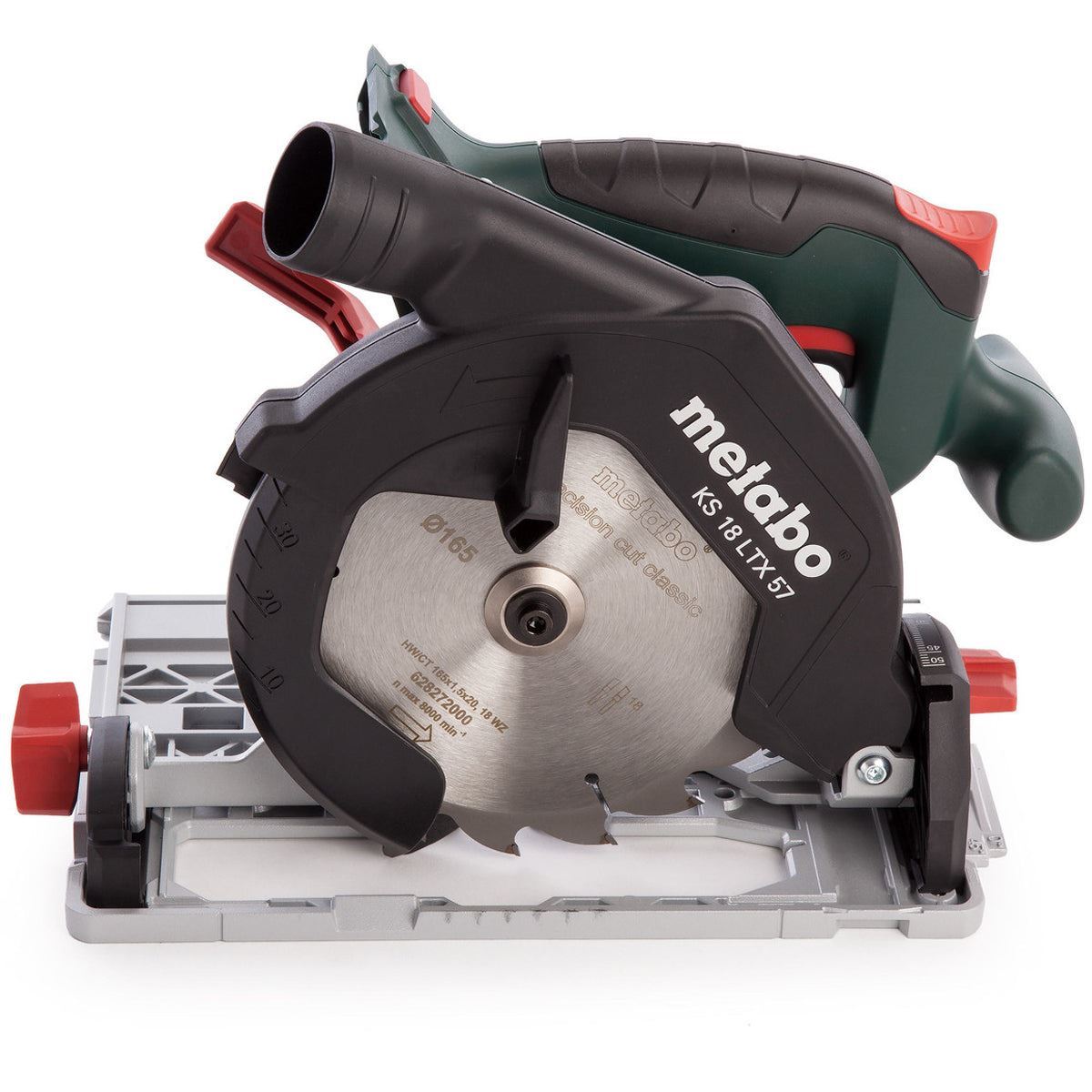 Metabo KS 18 LTX 57 18V 165mm Circular Saw with 1 x 8.0Ah Battery Charger & Metabox