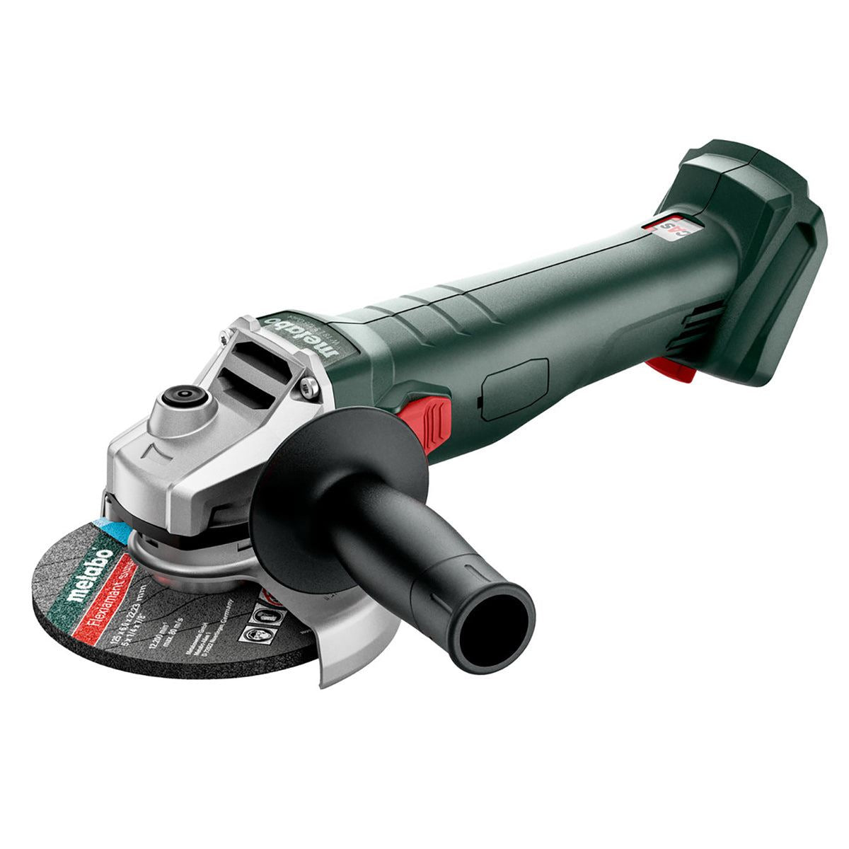 Metabo W 18 L 9-125 18V 125mm Angle Grinder with 1 x 2.0Ah Battery Charger & Metabox