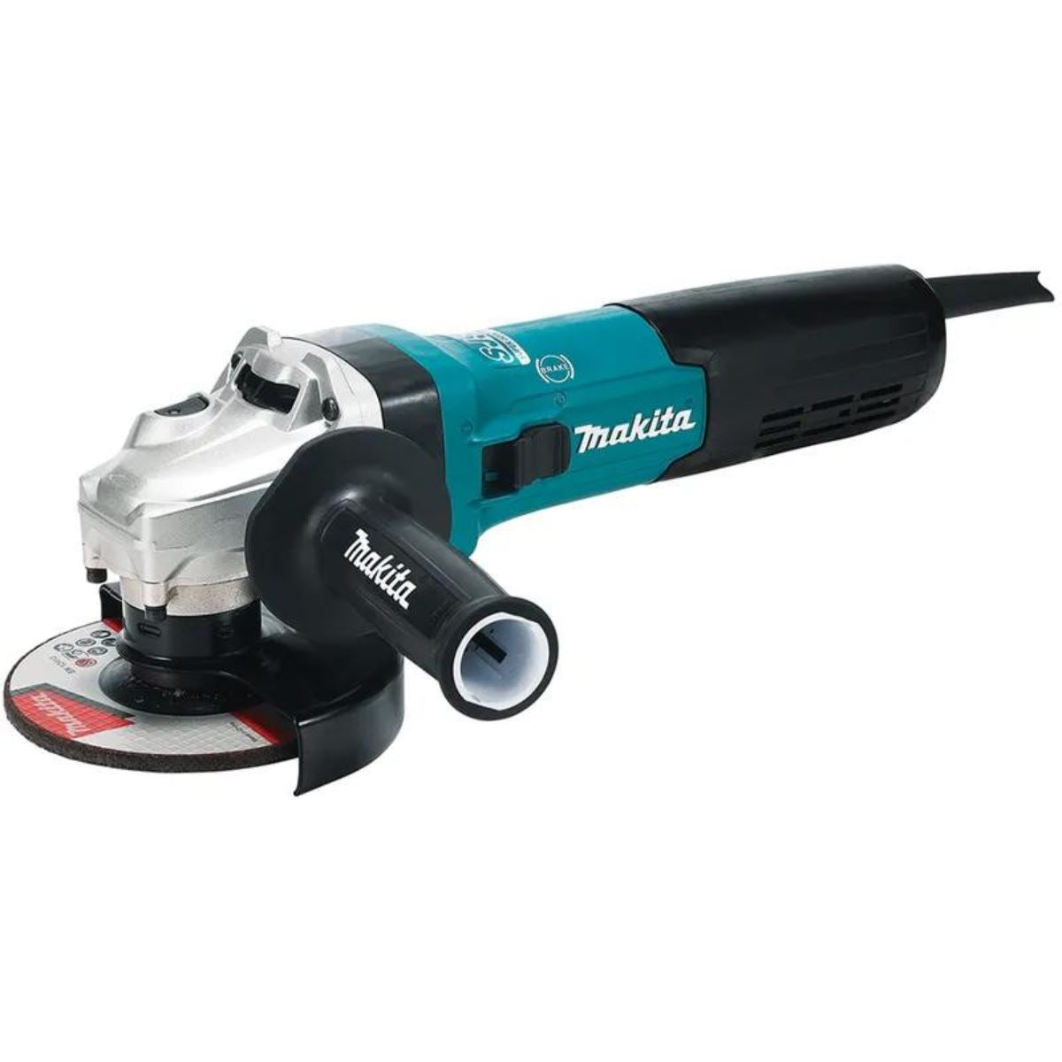 Makita GA5091X01/2 125mm Variable Speed Slide Switch Angle Grinder 240V With Mechanical Brake
