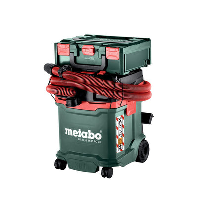 Metabo AS 36-18 M 30 PC-CC 18V M-Class Vacuum Cleaner with 1 x 4.0Ah Battery & Charger