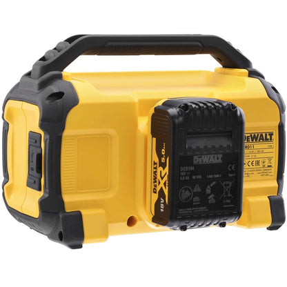 DeWalt DCR011 10.8v/18v/54v Li-ion Bluetooth Speaker with 1 x 5.0Ah Battery & Charger