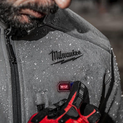 Milwaukee M12HJGREY5-0 M12 12V Heated Work Jacket Grey Size - XXL 4933478976