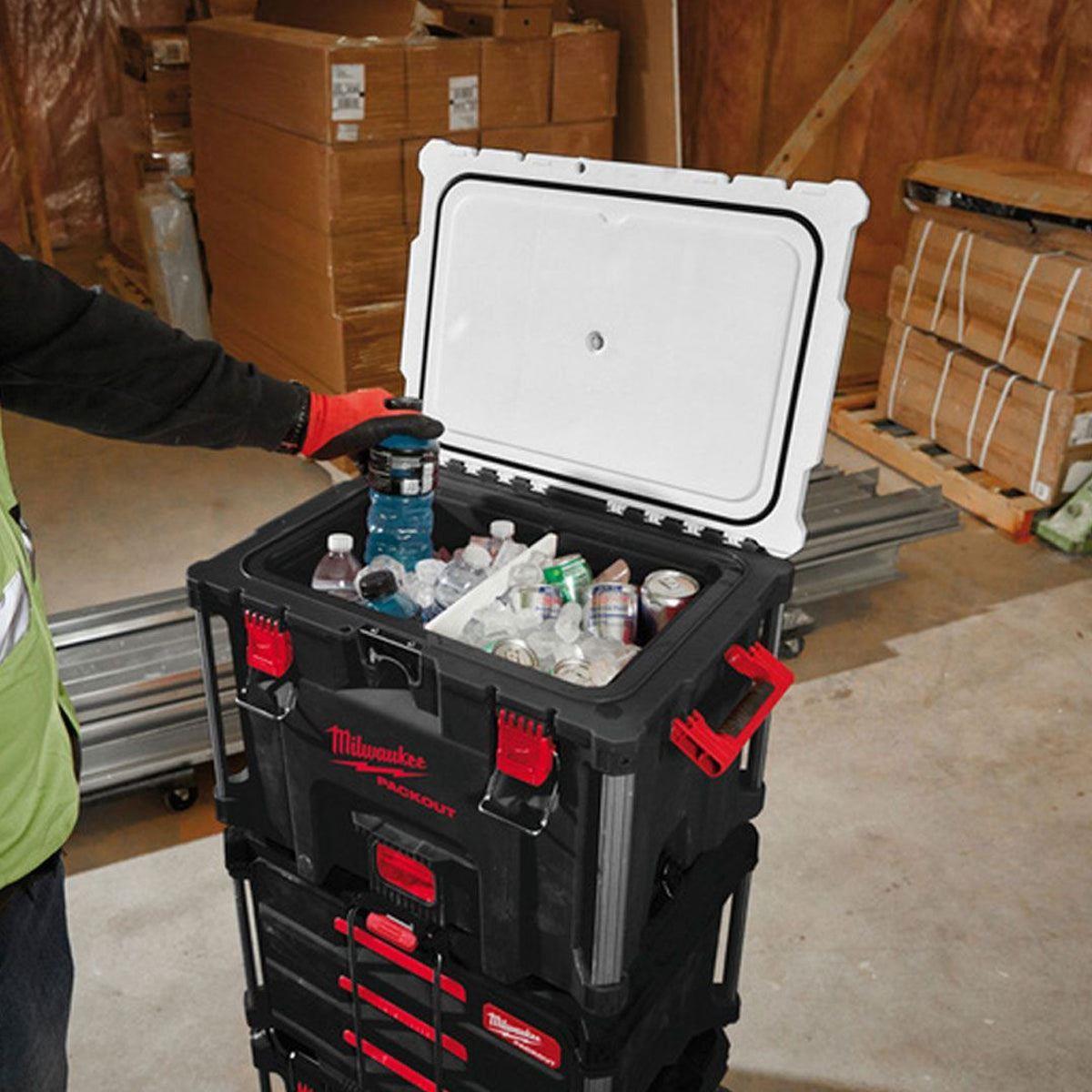 Milwaukee Packout Trolley Case With 22" Large Toolbox & 38L XL Cooler
